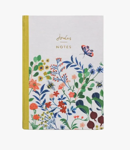 A5 Linen Notebook Caption 'Notes' by Joules