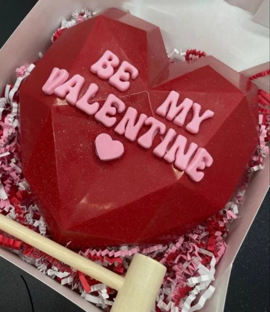 Be My Valentine Breakable Chocolate Heart