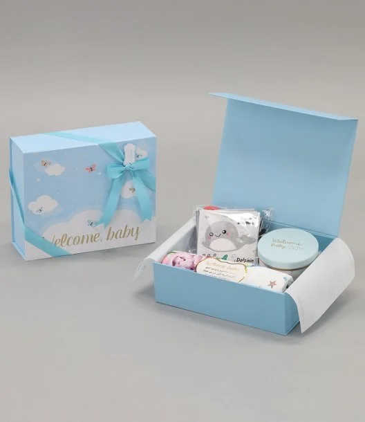 "Bundle of Joy" Baby Boy Gift Box