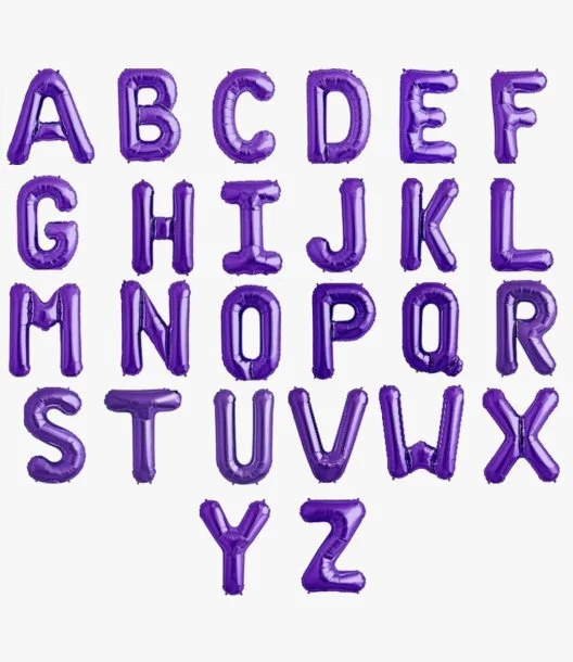 Foil Large Letter Purple Balloon