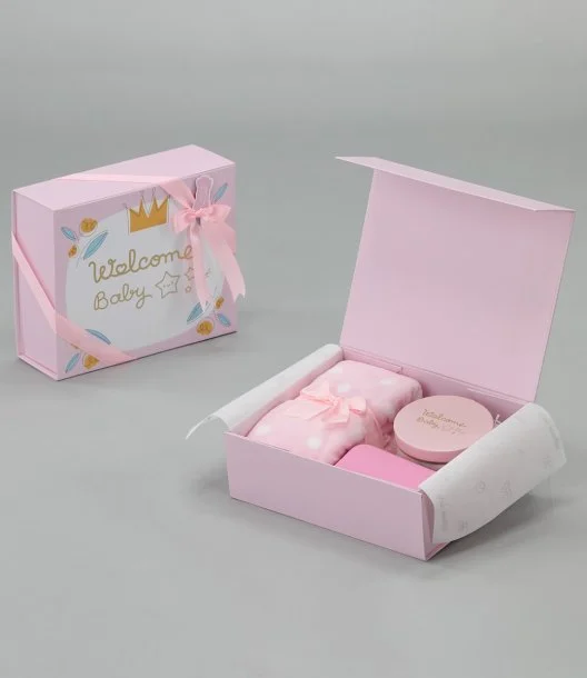 "Welcome Beautiful" Baby Girl Gift Box