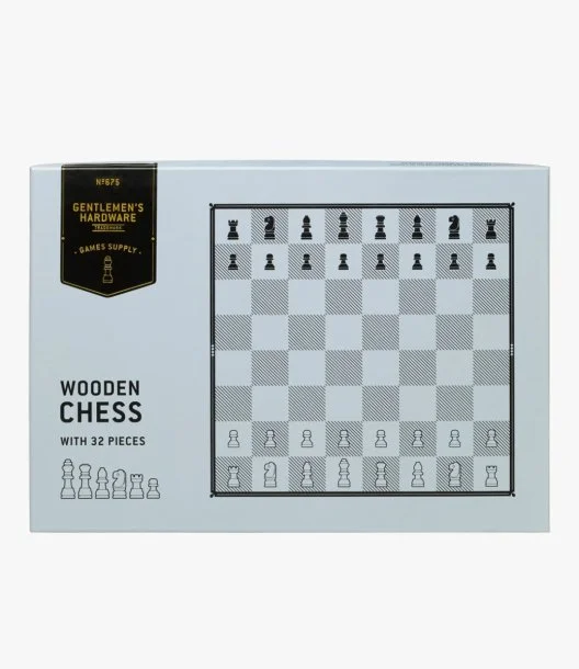 شطرنج خشب أكاسيا من جنتلمنز هاردوير
