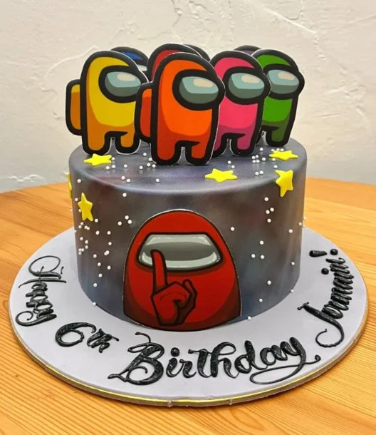 Among Us Cake 2D by Celebrating Life Bakery