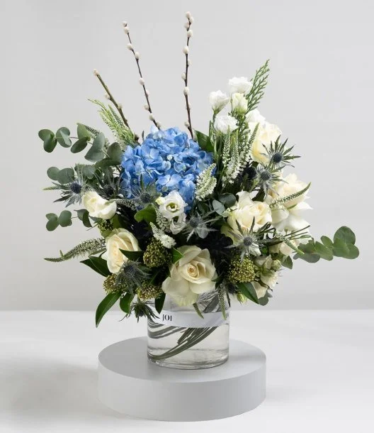 Azure Elegance Flower Arrangement 