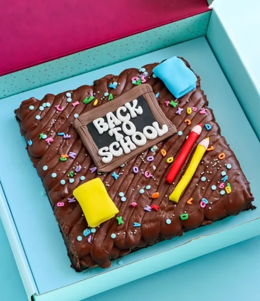 Back To School Brownie Slab by Oh Fudge