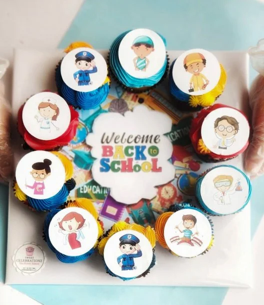Back to School Character Cupcakes by Sweet Celebrationz