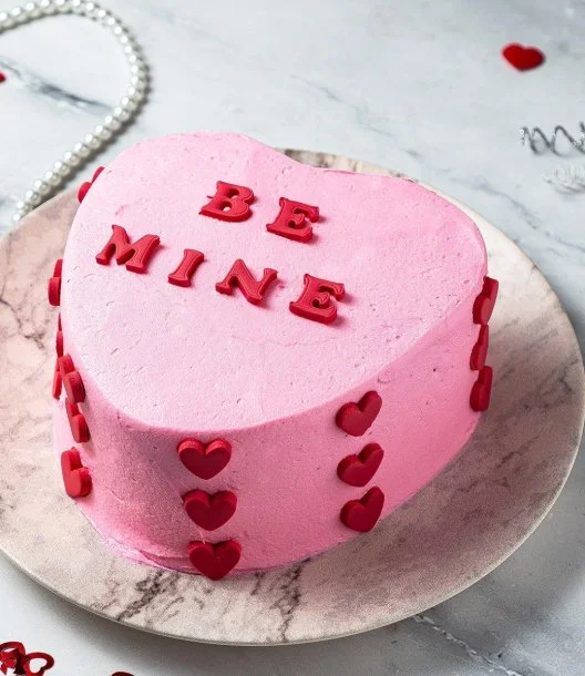 Be Mine Heart Shape Cake By Sugar Daddy'S Bakery 