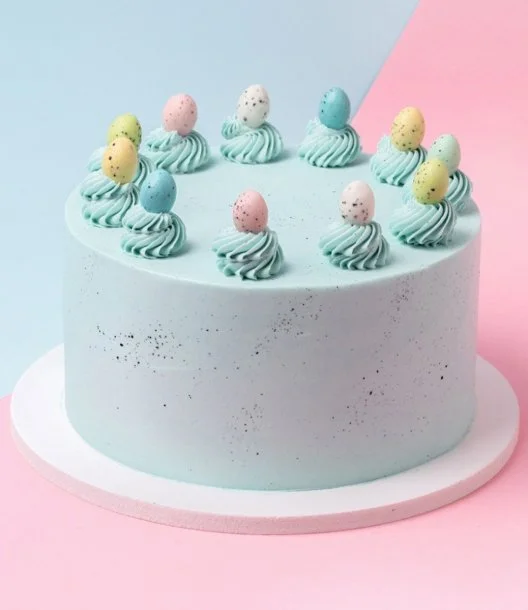 Blue Easter Eggs Cake 1.5kg By Cake Social