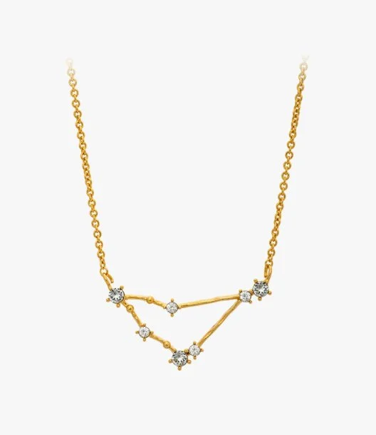Capricorn Star Sign Necklace - Gold By Lily & Rose