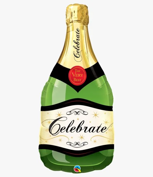 Celebrate Bubble Wine Bottle Foil Balloon
