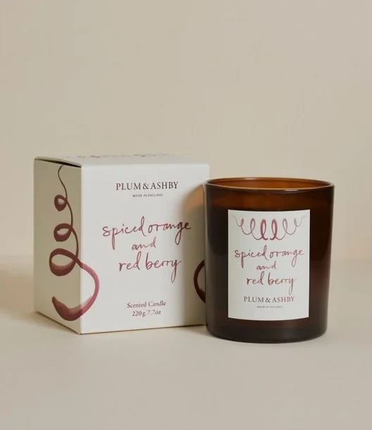 Christmas Candle Spiced Orange & Red Berry  by Plum & Ashby