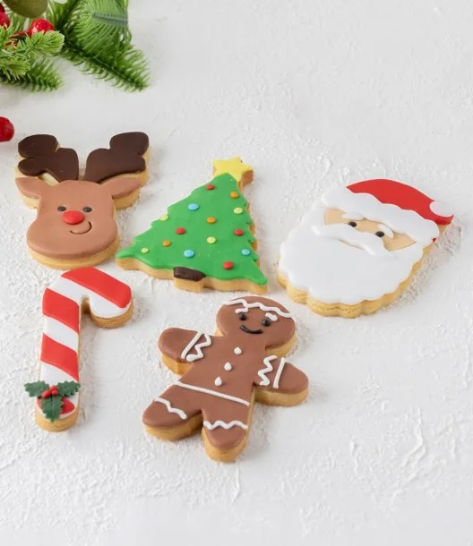 Christmas Cookies Set of 5 by Cake Social