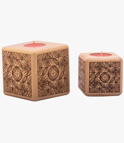 Cube Candles Set Large & Small 2