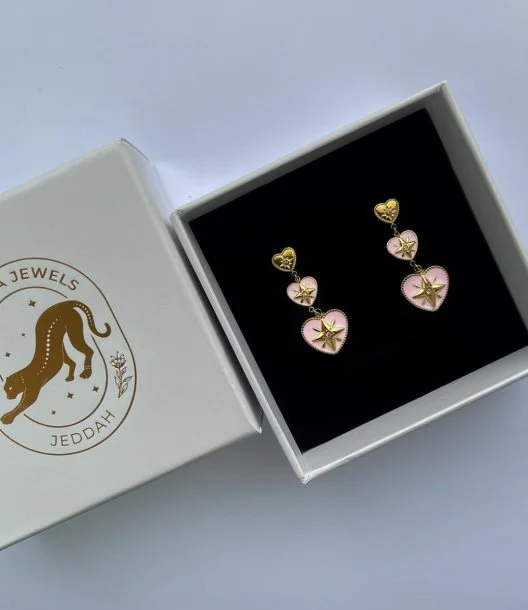 Darla Earrings Pink by Bianna Jewels