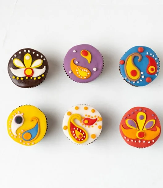 Diwali Theme Cupcakes by NJD