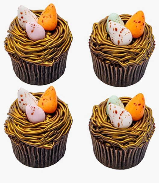 Easter Chocolate Cupcakes Pack of 4 by Bloomsbury's