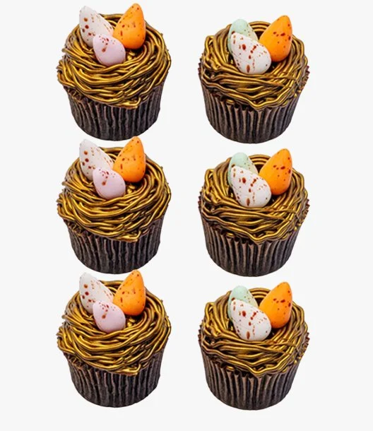 Easter Chocolate Cupcakes Pack of 6 by Bloomsbury's