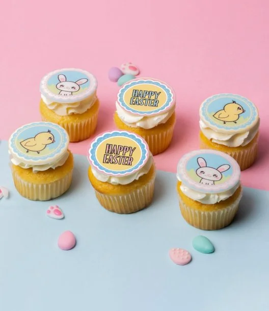 Easter Printed Cupcakes 6 Pcs By Cake Social