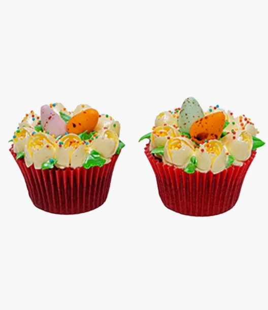 Easter Red Velvet Cupcakes Pack of 2 by Bloomsbury's