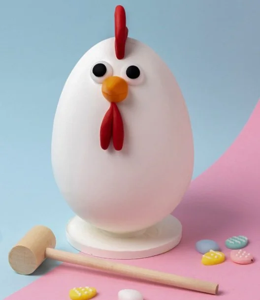 Easter White Chicken Chocolate Egg Smash By Cake Social