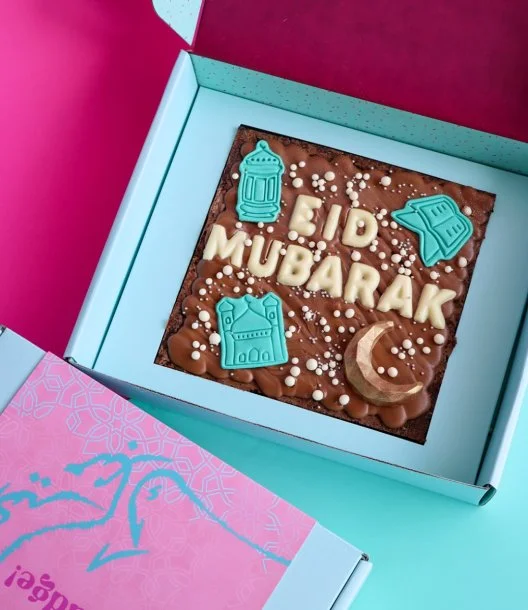 Eid Mubarak Brownie Slab by Oh Fudge