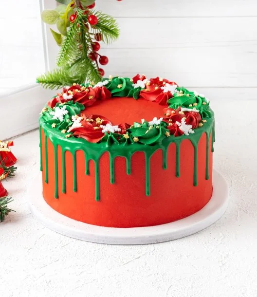 Elves Christmas Cake 1 Kg by Cake Social