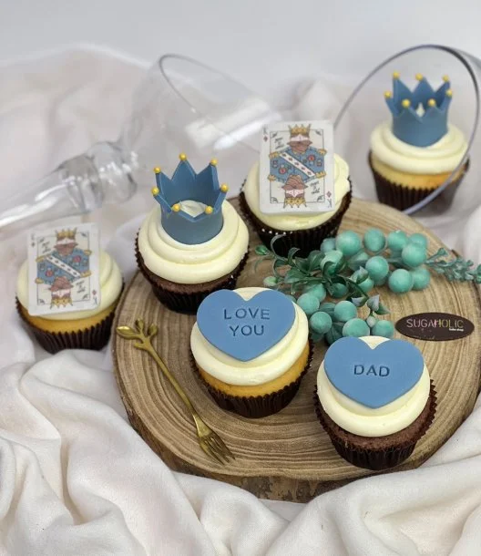 Father's Day Cupcakes Set of 6 by Sugaholic