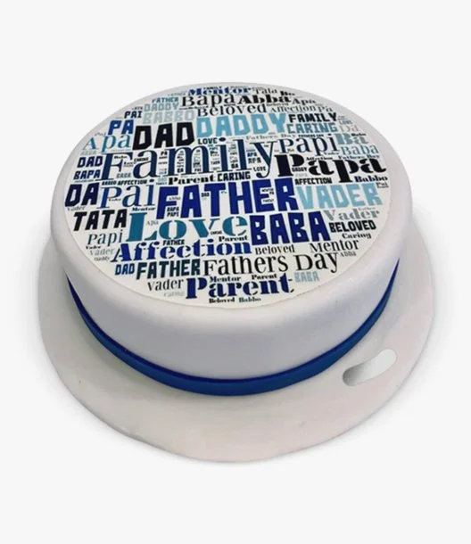 Father's Day Print Cake