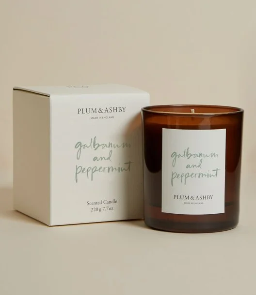 Galbanum & Peppermint Candle by Plum & Ashby