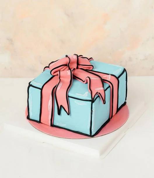 Gift Cartoon Cake by NJD
