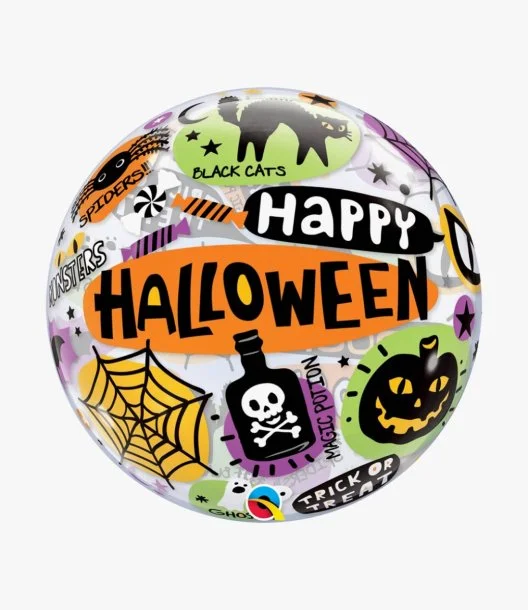 Halloween Messages And Icons Bubble Balloon