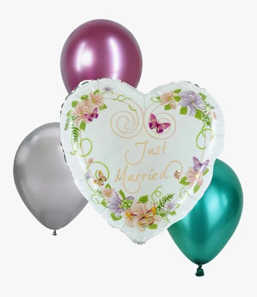 Happy Wedding Balloon Bouquet