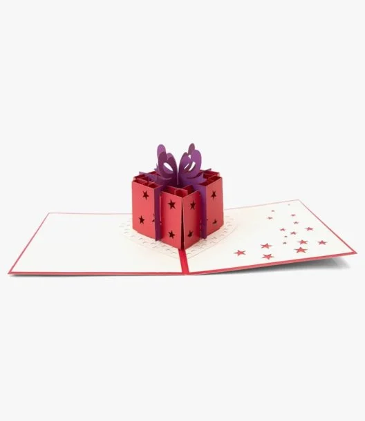 قلب معلب هدية - بطاقة ثلاثية الأبعاد من أبرا كاردس