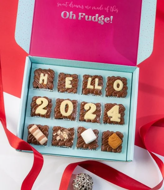 Hello 2024 Box of 12 by Oh Fudge!
