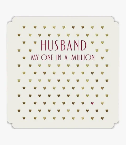 Husband My One in a Million Greeting Card