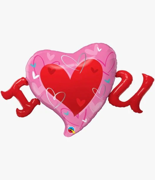 I Heart You Foil Heart Balloon