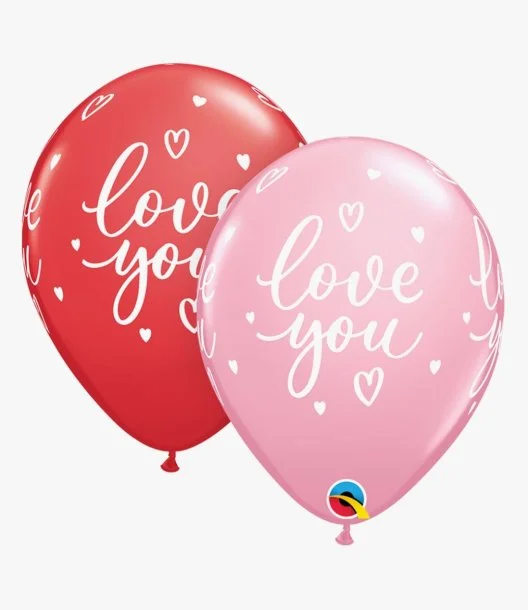 Happy Valentine's Day Latex Balloon Bouquet