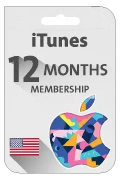 iTunes Membership Gift Card - 12 Months