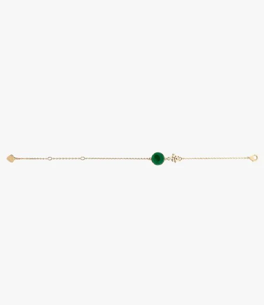 Green Leaf Bracelet by Fluorite 