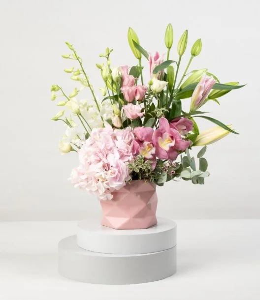 Light Touch of Pink Flower Arrangement