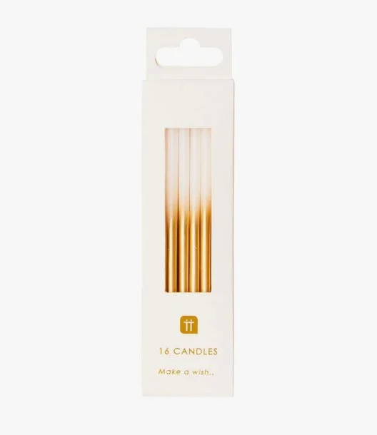 Luxe Gold Ombre Candles by Talking Tables