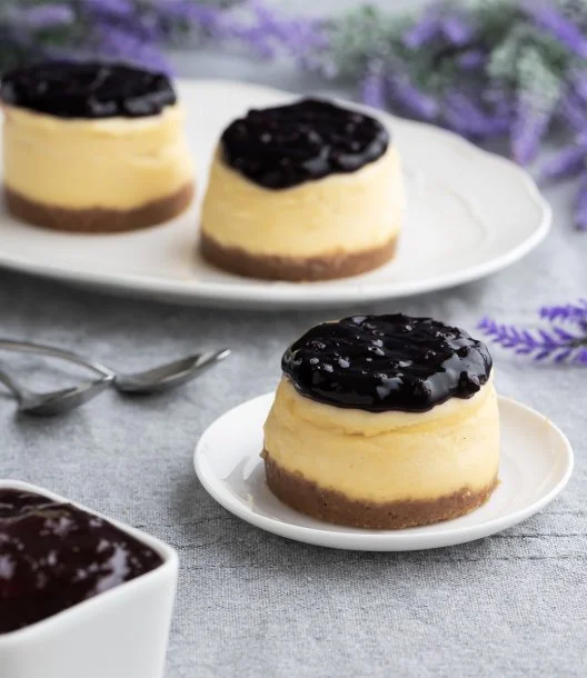 Mini Blueberry Cheesecake by Sugar Daddy's Bakery