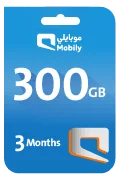 Mobily Data Recharge Card - 300 GB for 3 Month