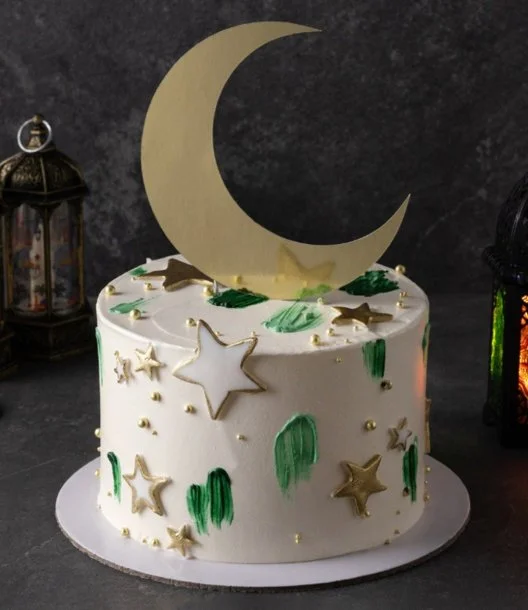 Moon and Stars Ramadan / Eid Cake 1.5 kg by Cake Social