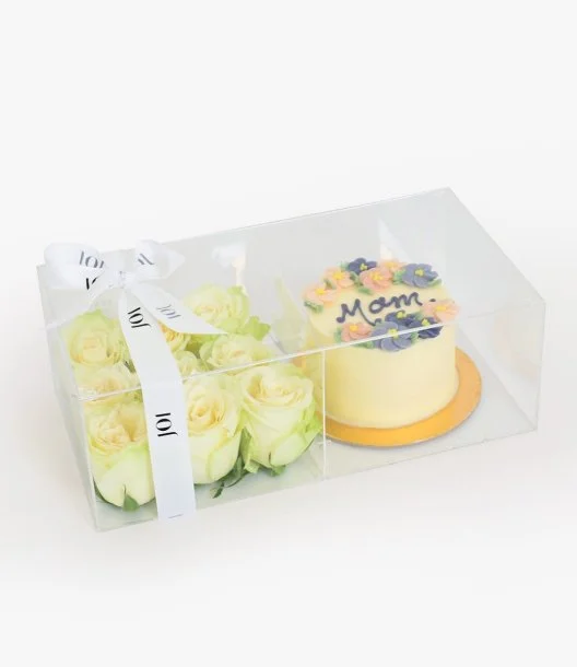Mother’s Day Yellow Flowers and a Cake Bundle