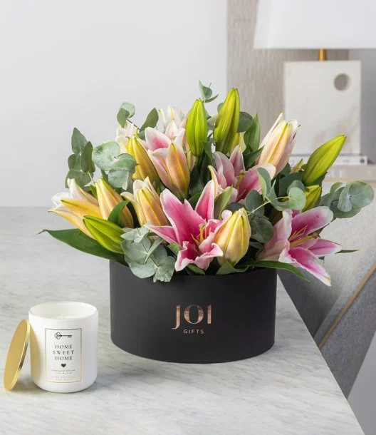 Oriental Lilies Sweet Home Candle Bundle