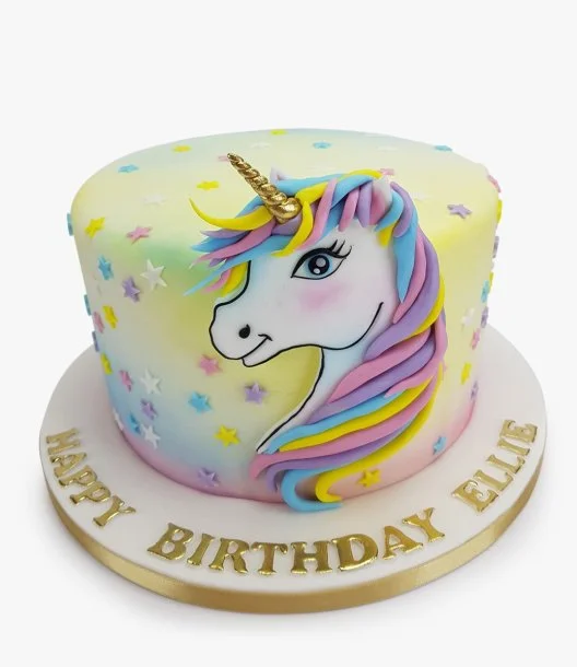 Pastel 2D Unicorn Cake By Cake Social