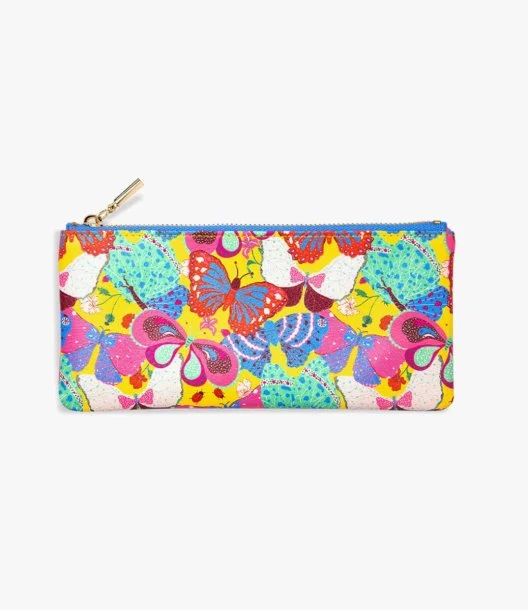 Pencil Pouch, Berry Butterfly Yellow by Ban.do