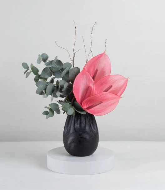 Pink Antrium Flower Arrangement