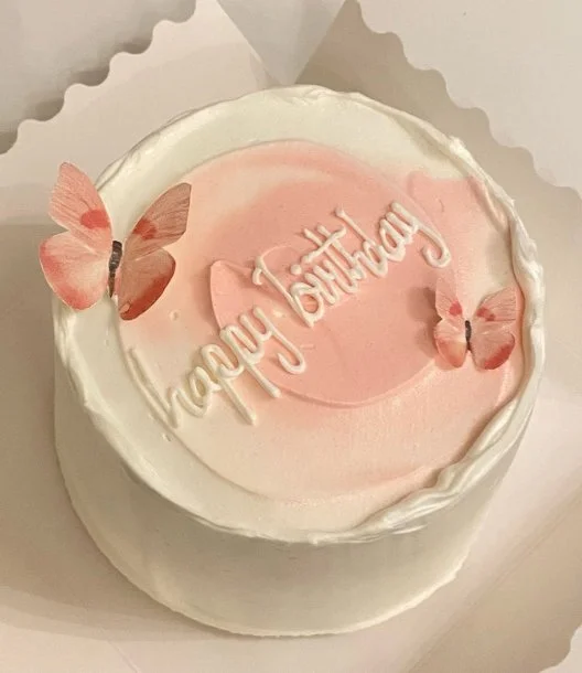 Pink Birthday Cake by Cake Flake